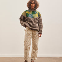 Kapital 3G Wool TUGIHAGI Crew Sweater, Green