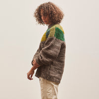 Kapital 3G Wool TUGIHAGI Crew Sweater, Green