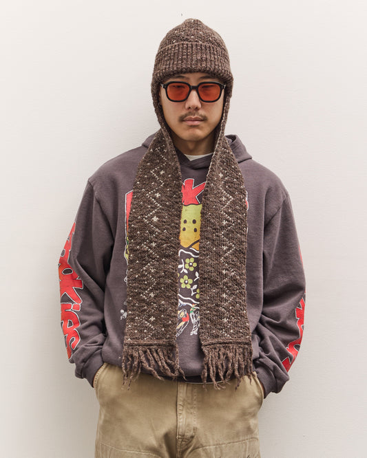 Kapital 3G Fringe Kesa Gayle Cap, Dark Brown