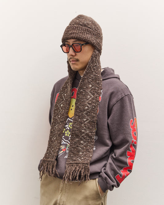 Kapital 3G Fringe Kesa Gayle Cap, Dark Brown