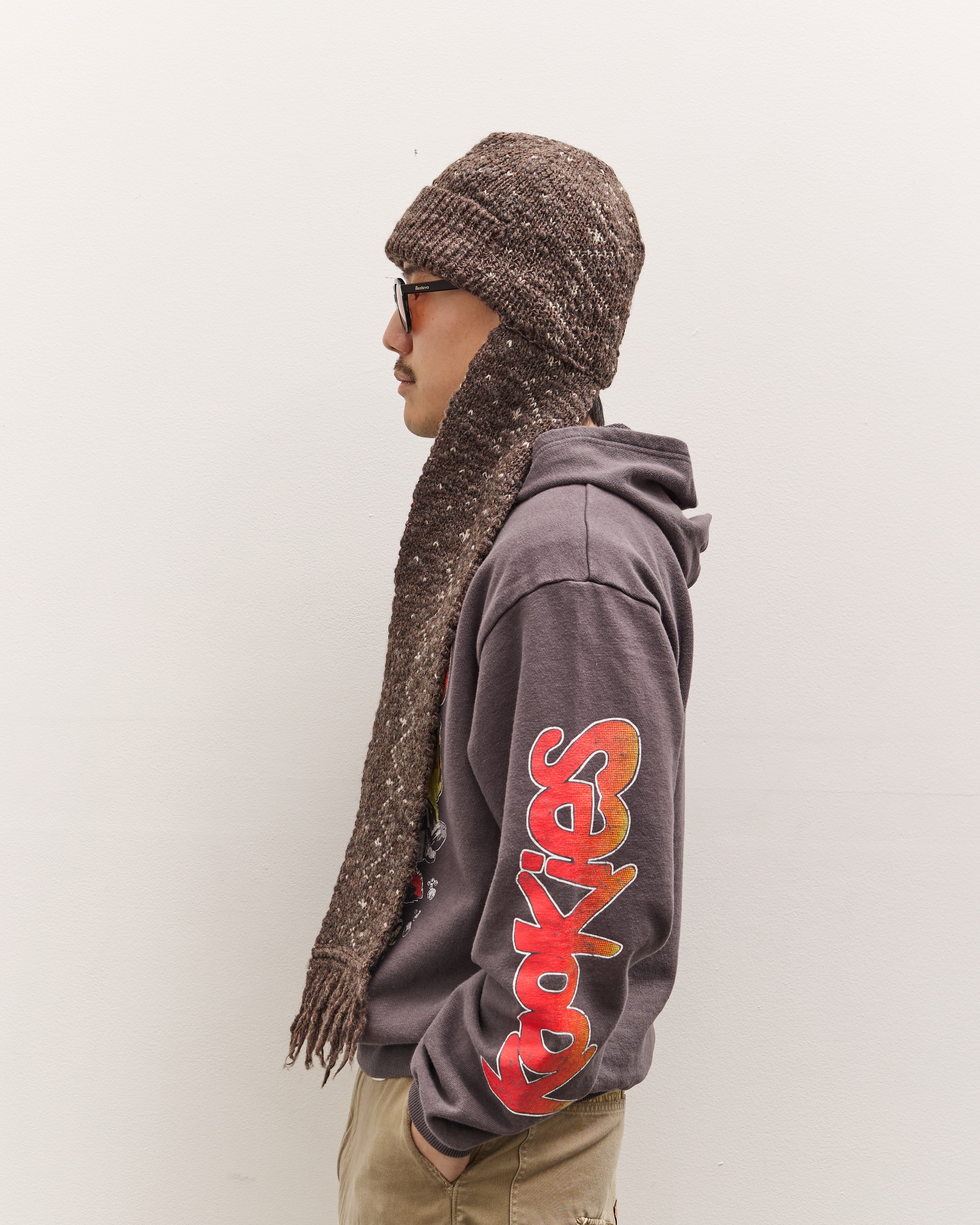 kapitalイヤーマフ ペイズリー タグ付き 羊革 100%wool Kapital 3G Fringe Kesa Gayle Cap, Dark Brown – Glasswing