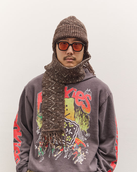 Kapital 3G Fringe Kesa Gayle Cap, Dark Brown