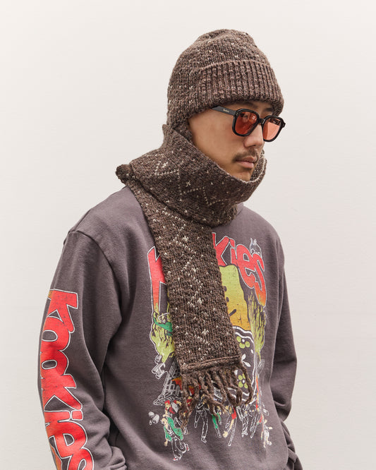 Kapital 3G Fringe Kesa Gayle Cap, Dark Brown