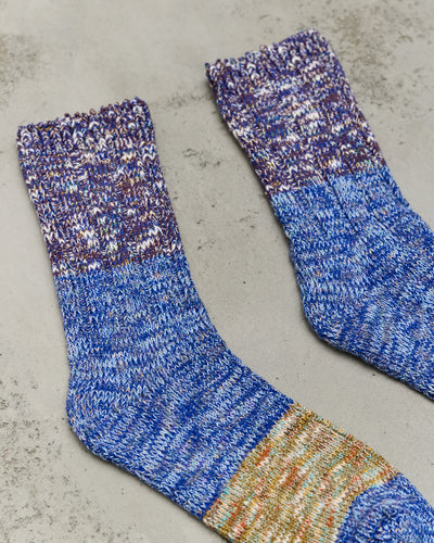 Kapital 56 Yarn Grandrelle Gogh Stretch Socks, Blue