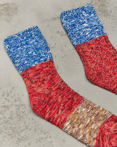 Kapital 56 Yarn Grandrelle Gogh Stretch Socks, Red