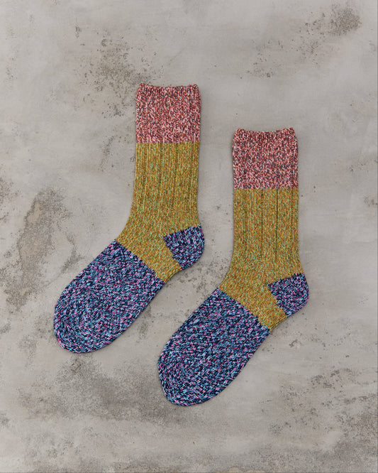 Kapital 56 Yarns Grandrelle Gogh Socks, Purplenavy