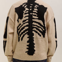 Kapital 5G Wool Bone Crew Sweater Unisex, Ecru