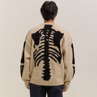 Kapital 5G Wool Bone Crew Sweater Unisex, Ecru