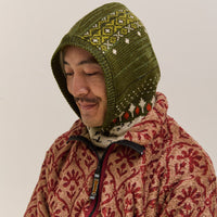 Kapital 5G Wool Polar Bear Balaclava, Green