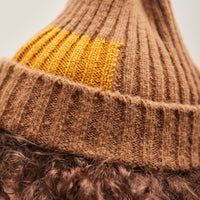 Kapital 5G Wool TUGIHAGI Knit Cap, Brown