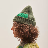 Kapital 5G Wool TUGIHAGI Knit Cap, Khaki