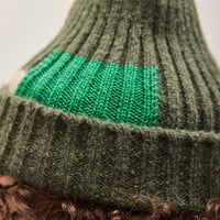 Kapital 5G Wool TUGIHAGI Knit Cap, Khaki