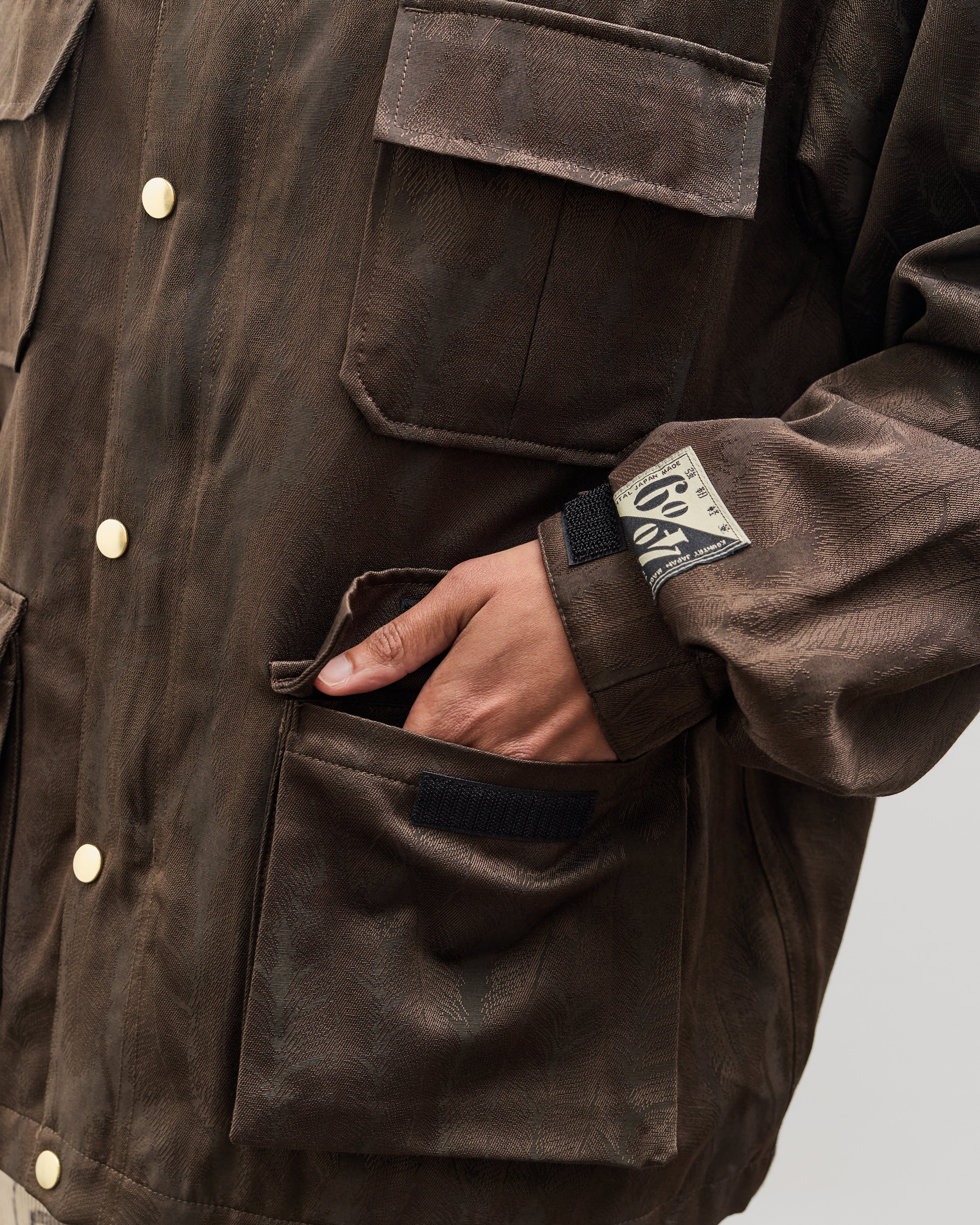 Mサイズ KAPITAL オイルドジャケット ブラウン Mサイズ KAPITAL オイルドジャケット ブラウン