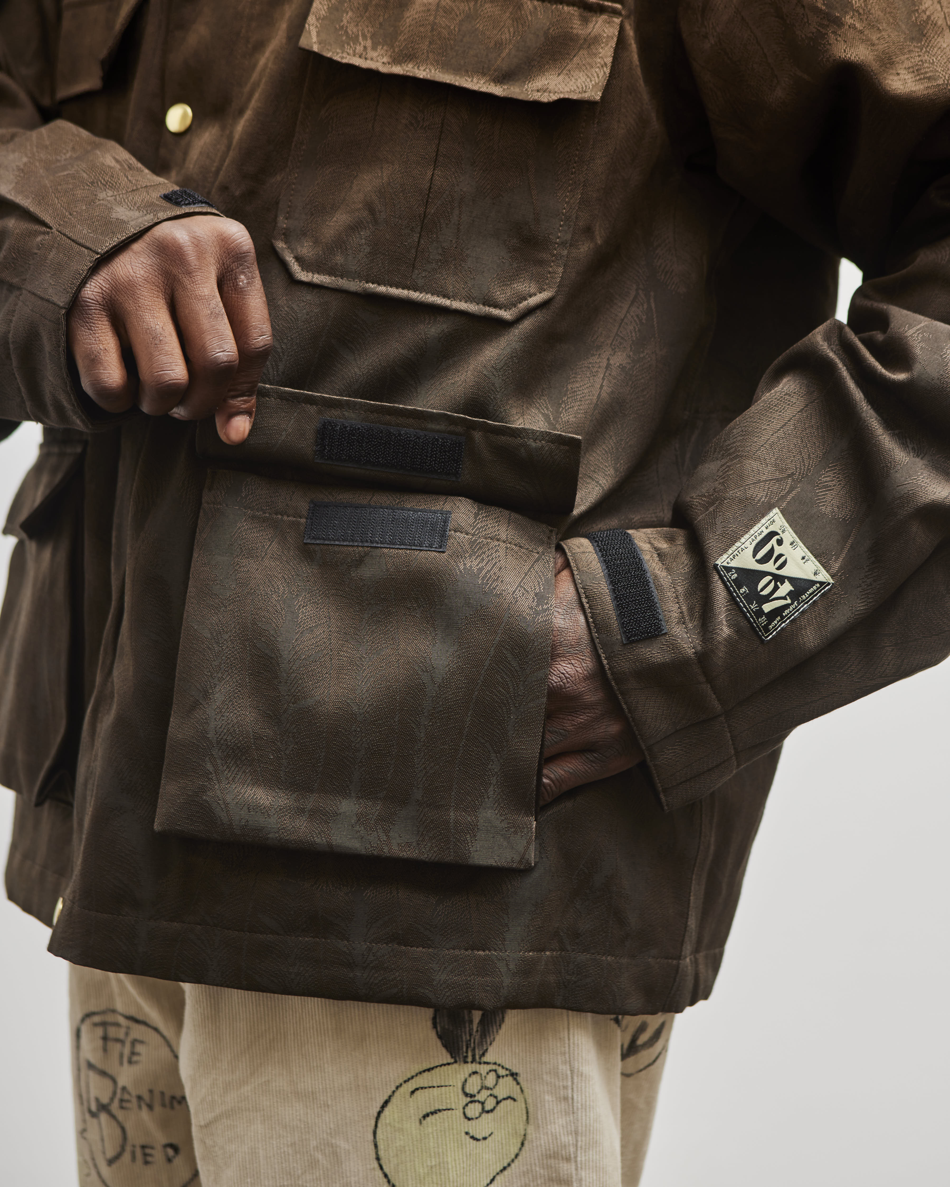 Kapital Unisex 60/40 Cloth MAGPIE Mountain Parka, Dark Brown