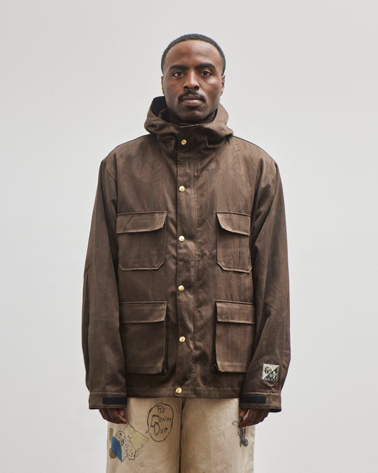 Kapital Unisex 60/40 Cloth MAGPIE Mountain Parka, Dark Brown