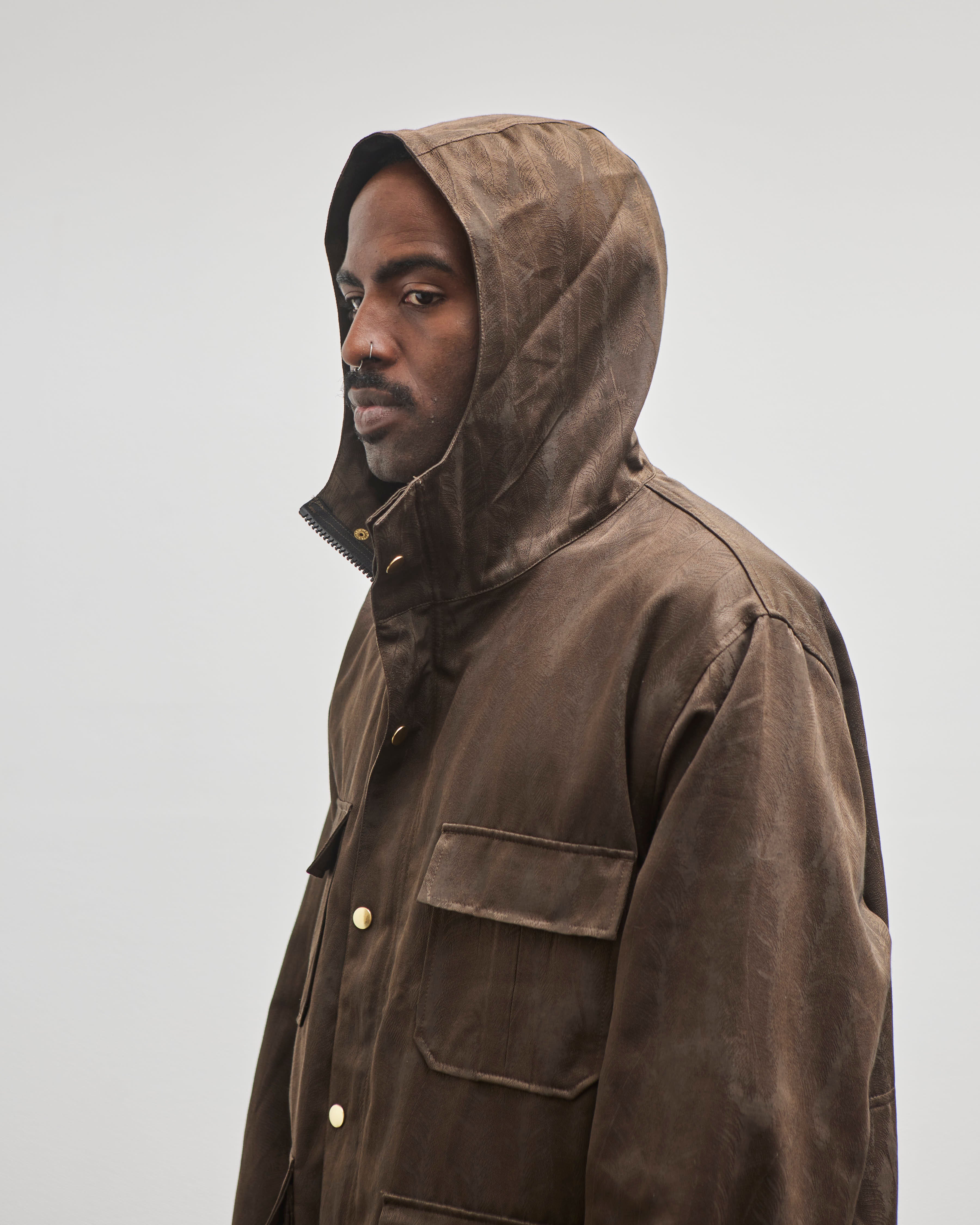 Kapital Unisex 60/40 Cloth MAGPIE Mountain Parka, Dark Brown