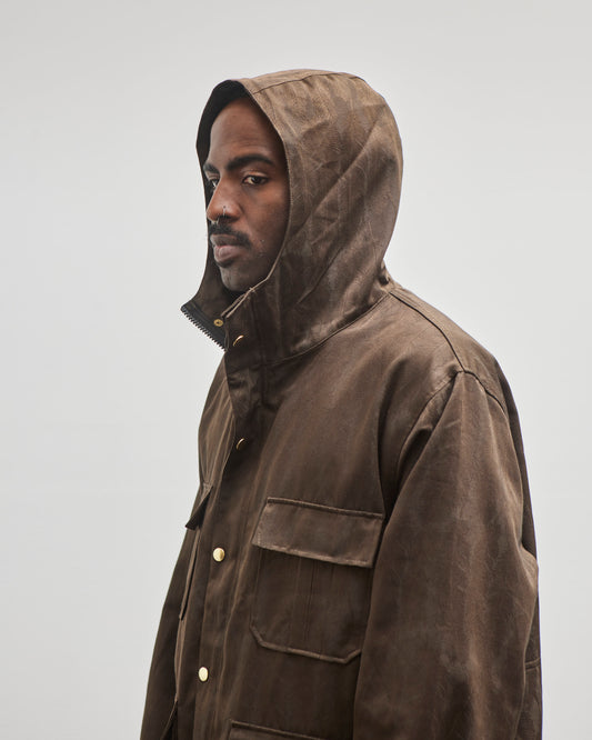 Kapital Unisex 60/40 Cloth MAGPIE Mountain Parka, Dark Brown