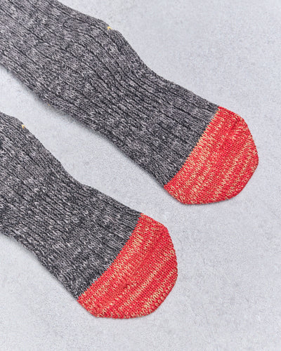 Kapital 60 Yarns Grandrelle Ivy Smilie Socks, Gray