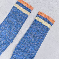 Kapital 60 Yarns Grandrelle Ivy Smilie Socks, Navy