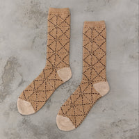 Kapital 84 Yarns Mole Yarn Sashiko Socks, Beige
