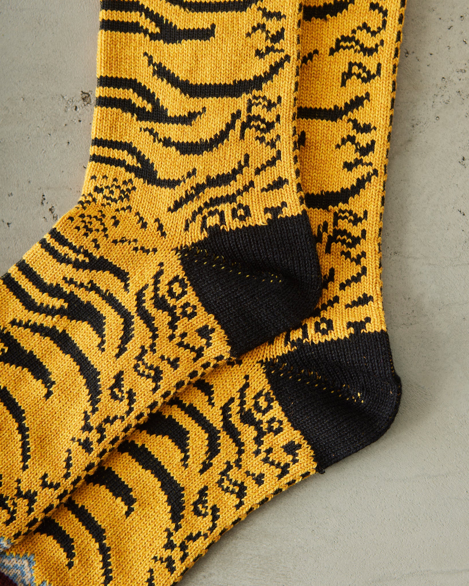 Kapital 84 Yarns Nepal Tiger Socks, Yellow