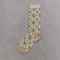 Kapital 84 Yarns Sashiko Socks, Ecru