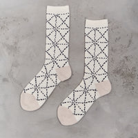Kapital 84 Yarns Sashiko Socks, Ecru