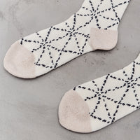 Kapital 84 Yarns Sashiko Socks, Ecru