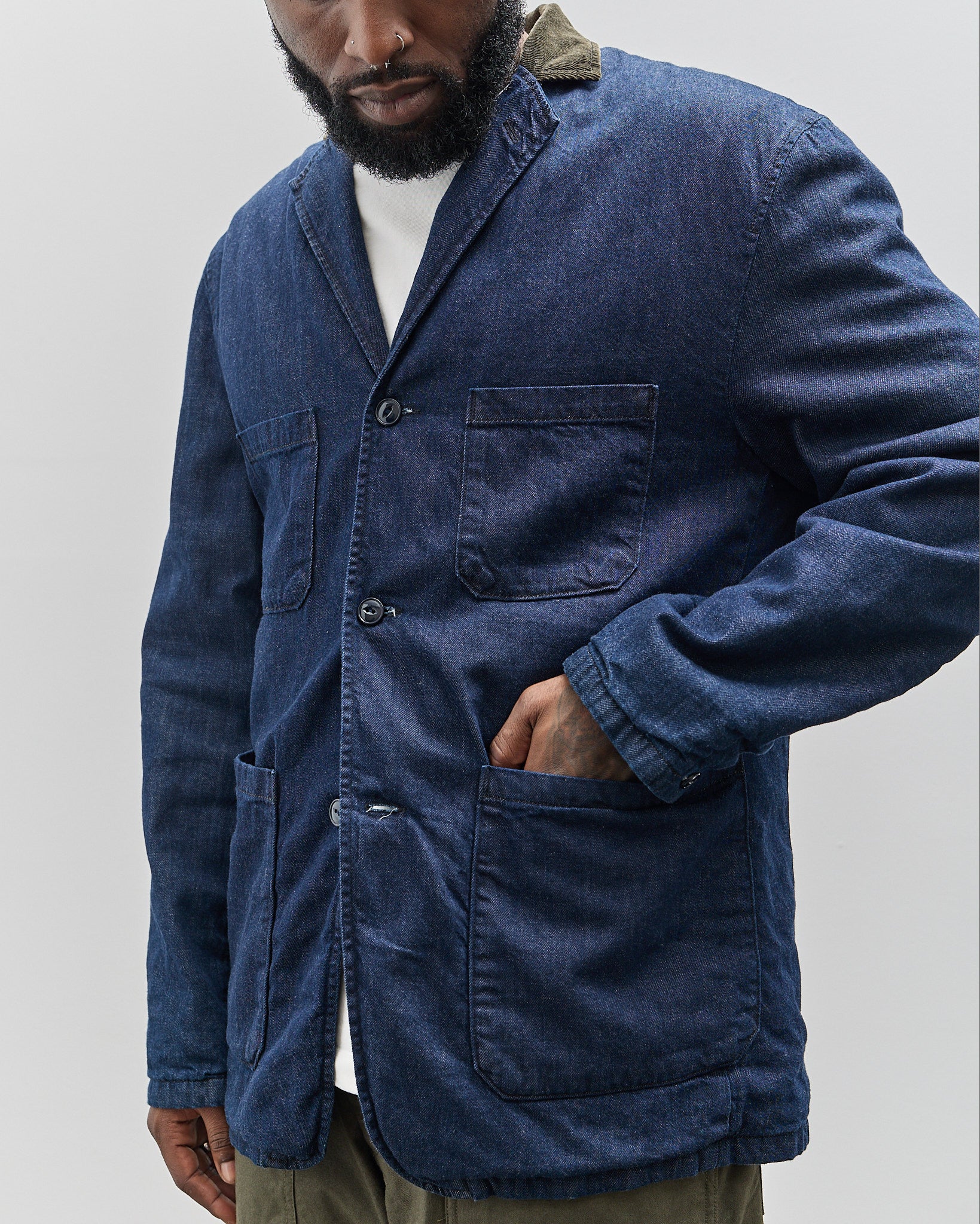 Kapital 8oz Denim Lined Jacket, One Wash – Glasswing