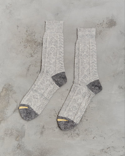 Kapital 96 Yarns Jacquard Kuba Socks, Grey