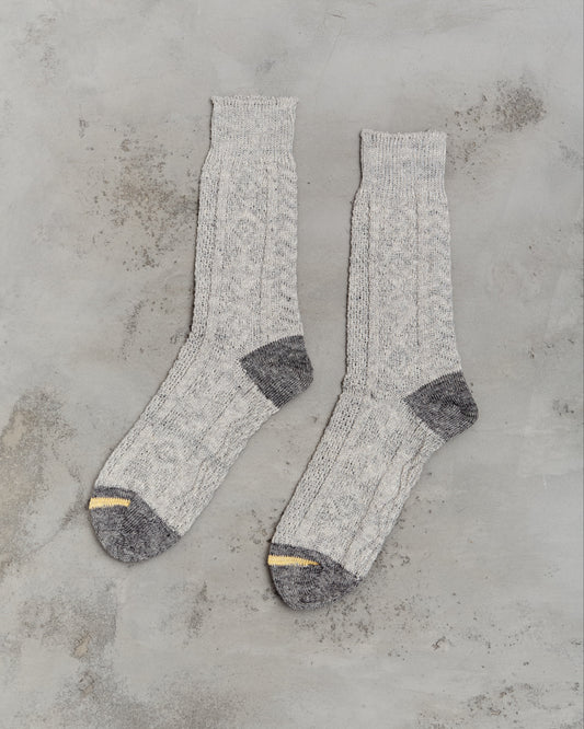 Kapital 96 Yarns Jacquard Kuba Socks, Grey