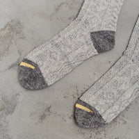 Kapital 96 Yarns Jacquard Kuba Socks, Grey