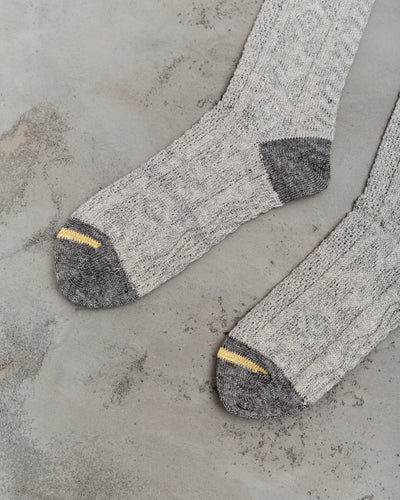 Kapital 96 Yarns Jacquard Kuba Socks, Grey