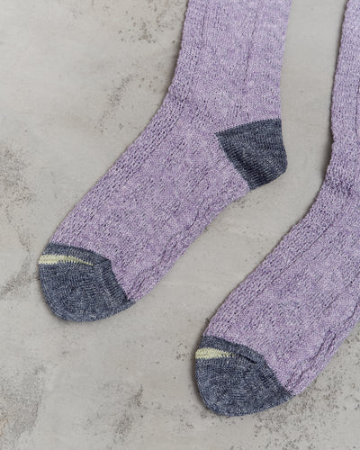 Kapital 96 Yarns Jacquard Kuba Socks, Purple