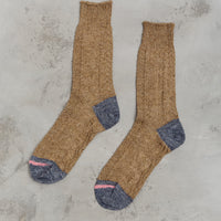 Kapital 96 Yarns Jacquard Kuba Socks, Brown