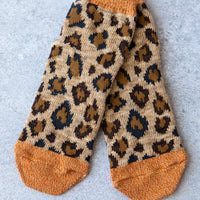Kapital 96 Yarns Leopard Smilie Ankle Socks, Orange