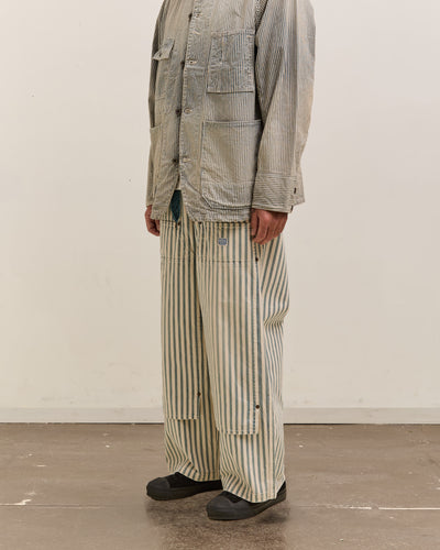 Kapital 9oz French Hickoree W-Knee EASY Baggy Pants Unisex, Hickoree