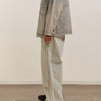 Kapital 9oz French Hickoree W-Knee EASY Baggy Pants Unisex, Hickoree