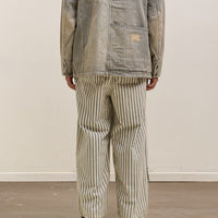 Kapital 9oz French Hickoree W-Knee EASY Baggy Pants Unisex, Hickoree