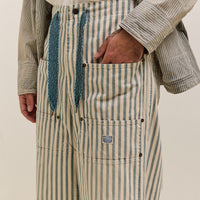 Kapital 9oz French Hickoree W-Knee EASY Baggy Pants Unisex, Hickoree