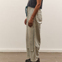 Kapital 9oz French Hickoree W-Knee EASY Baggy Pants, Hickoree