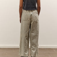 Kapital 9oz French Hickoree W-Knee EASY Baggy Pants, Hickoree