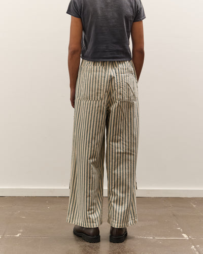 Kapital 9oz French Hickoree W-Knee EASY Baggy Pants, Hickoree