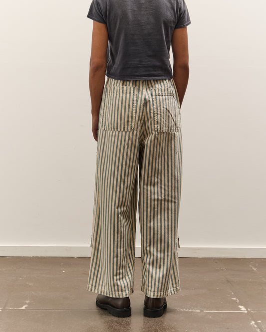 Kapital 9oz French Hickoree W-Knee EASY Baggy Pants, Hickoree