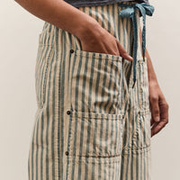 Kapital 9oz French Hickoree W-Knee EASY Baggy Pants, Hickoree