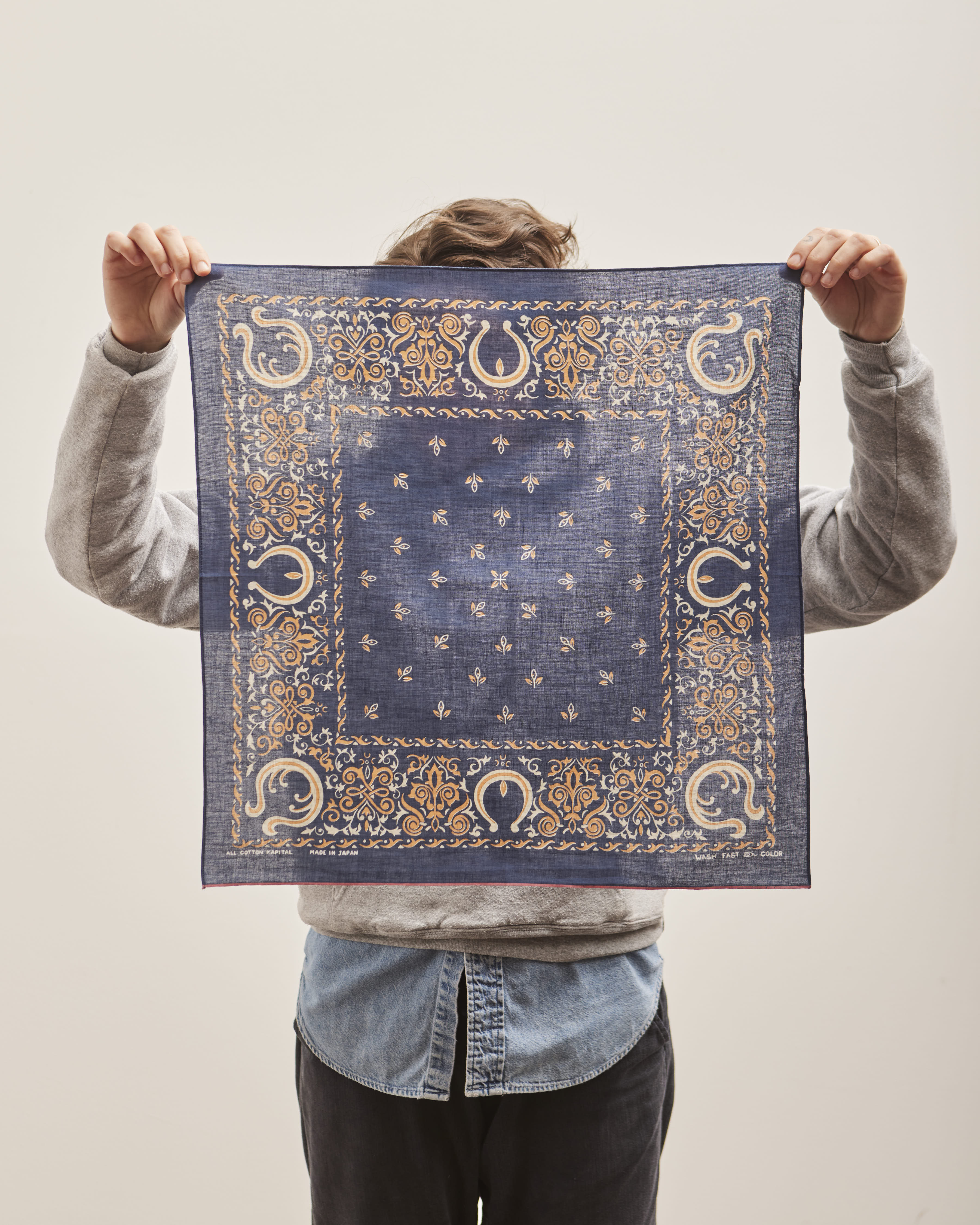 Kapital Antler Naja Bandana, Navy – Glasswing
