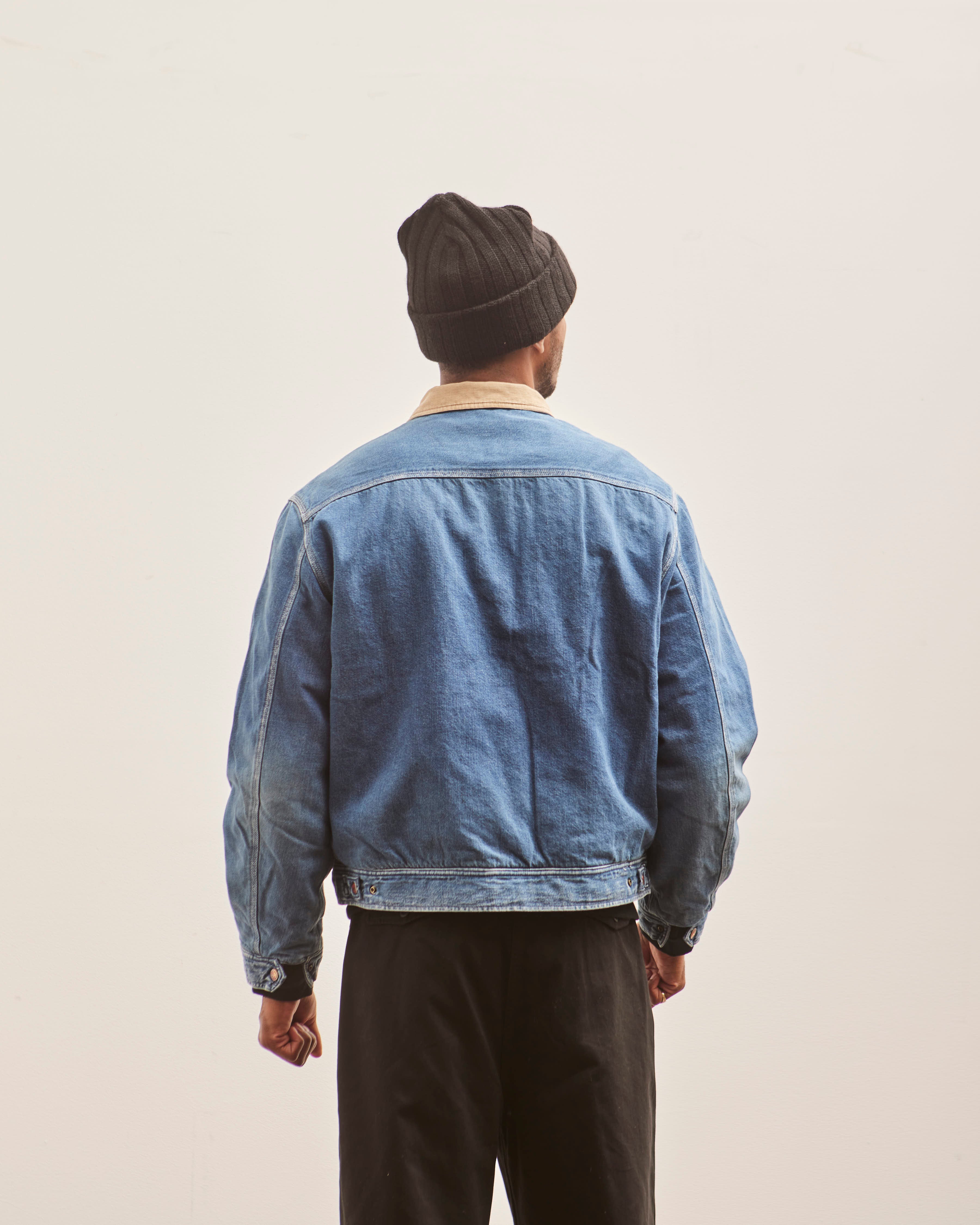 Kapital Unisex BONE Lining Reversible ZIP-UP, Denim – Glasswing