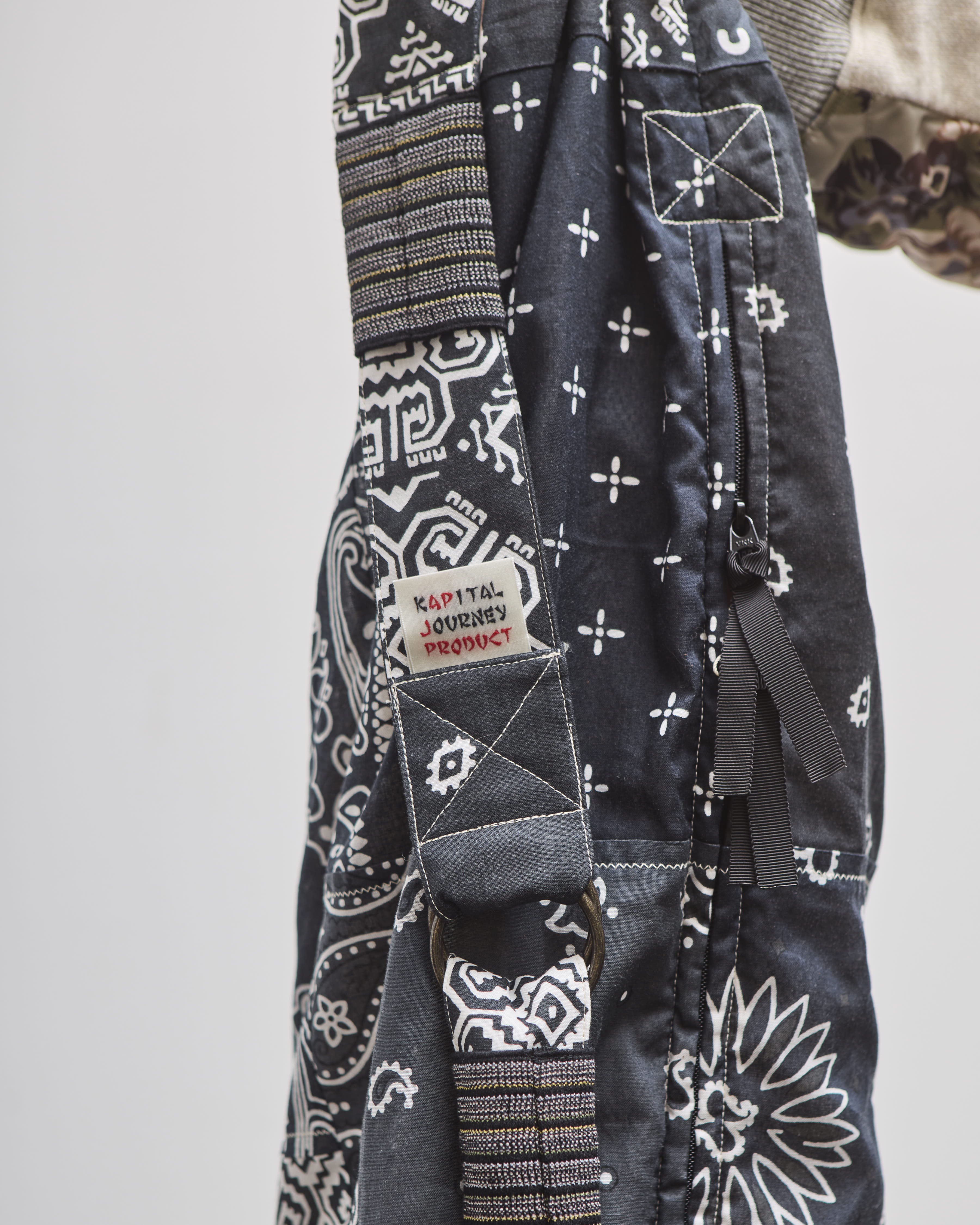 Kapital Bandana Beach Snufkin Bag, Black – Glasswing Kapital Bandana Beach Snufkin Bag, Black – Glasswing