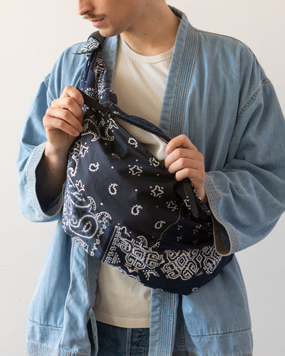 Kapital Bandana Beach Snufkin Bag, Purple/Navy