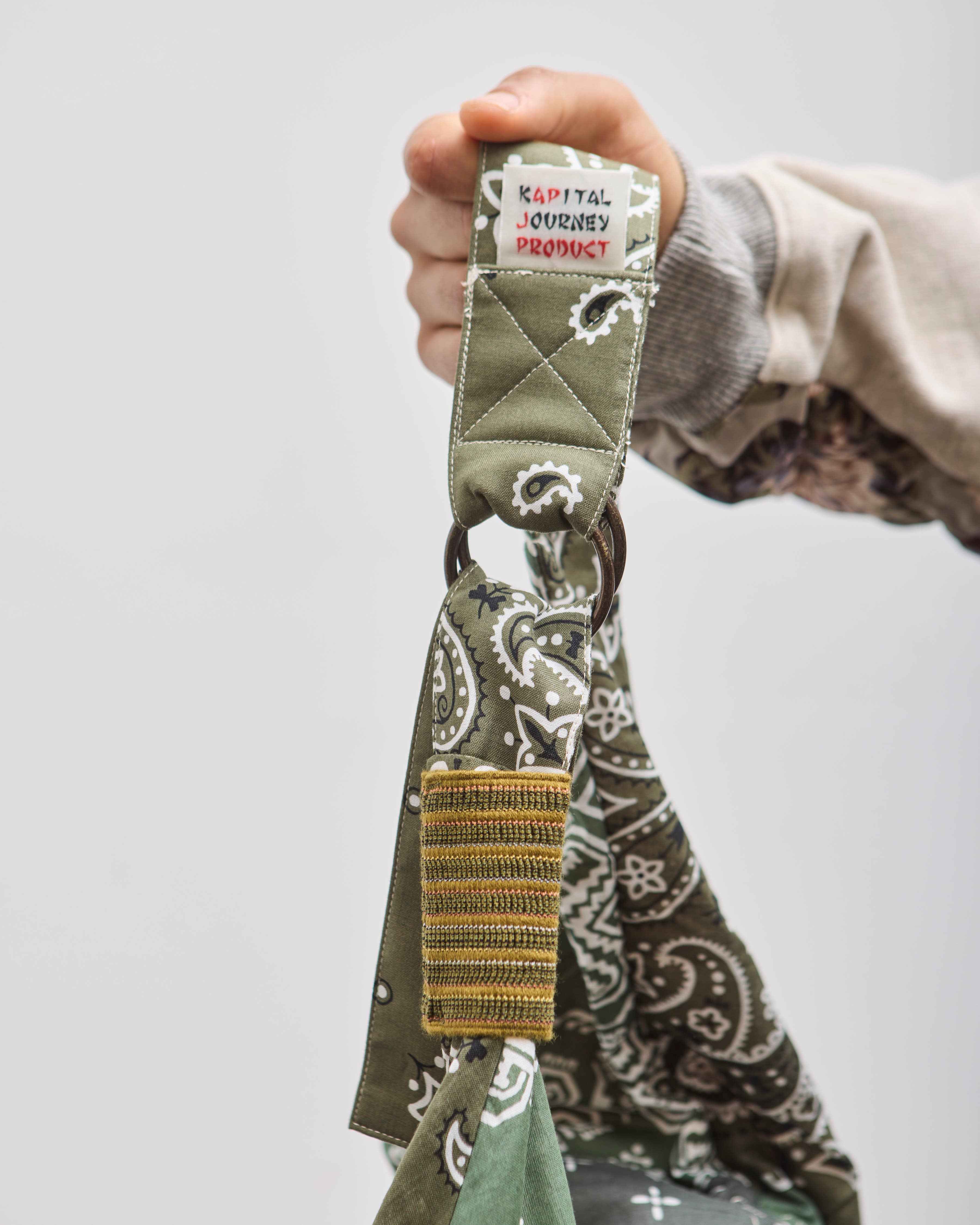 Kapital Bandana Beach Snufkin Bag, Khaki – Glasswing